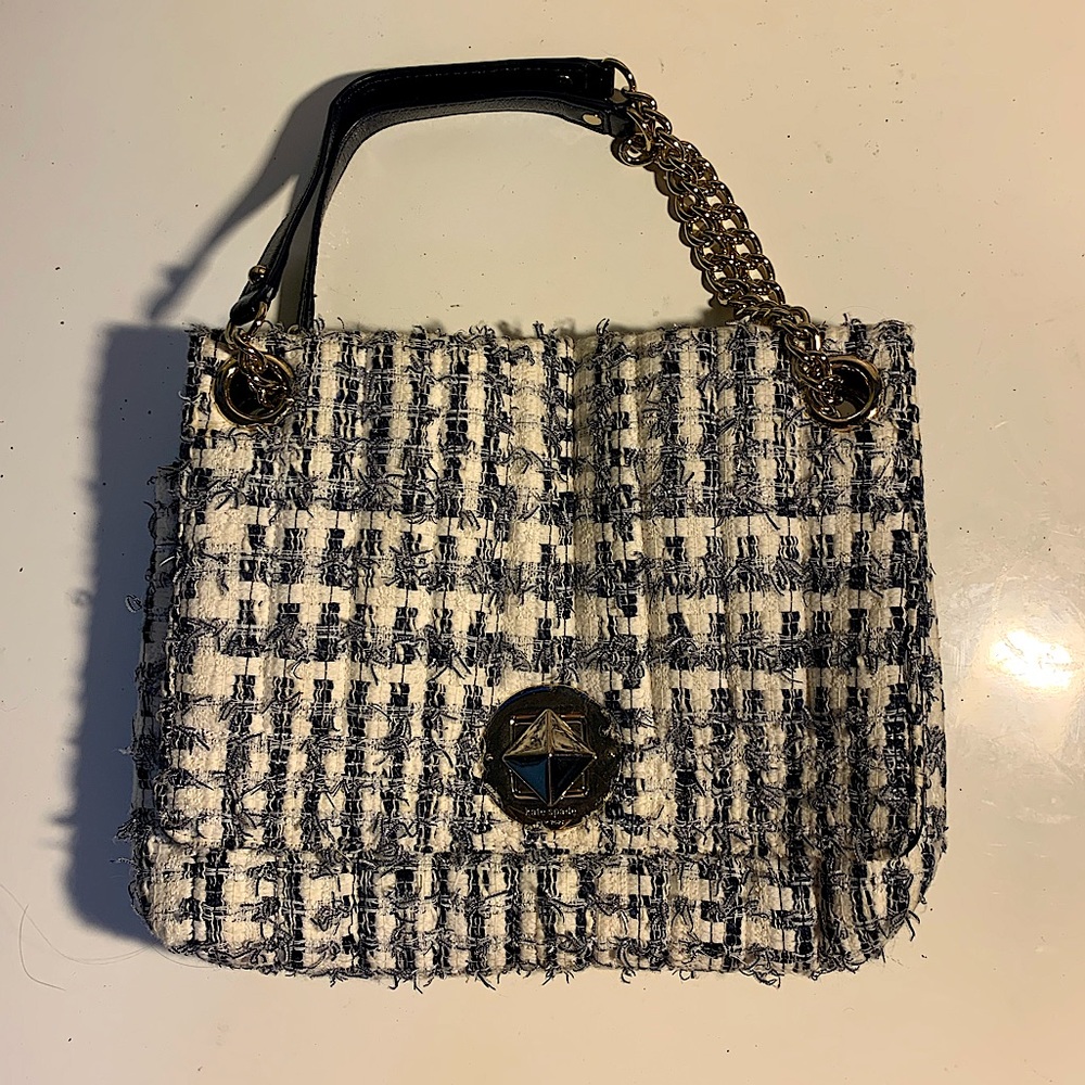 Kate Spade Navy Blue and White Purse
